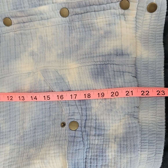 UNIVERSAL THREAD, Blue Cotton Gauze Tie-Dye Bomber | Sz XL| Runs Small!!! Boho - Picture 9 of 10